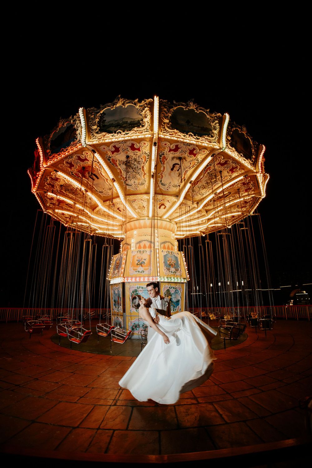 Pareja en celebración de boda